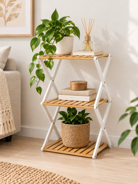ESTANTERIA ZIGZAG BLANCO