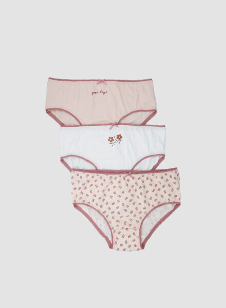 Pack x3 bombachas niña Cherry blossom