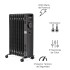 Radiador Aceite James Ra 2000w NEGRO
