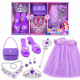 Set Disfraz Princesa Niña Corona Pollera Accesorios Cartera Set Disfraz Princesa Niña Corona Pollera Accesorios Cartera