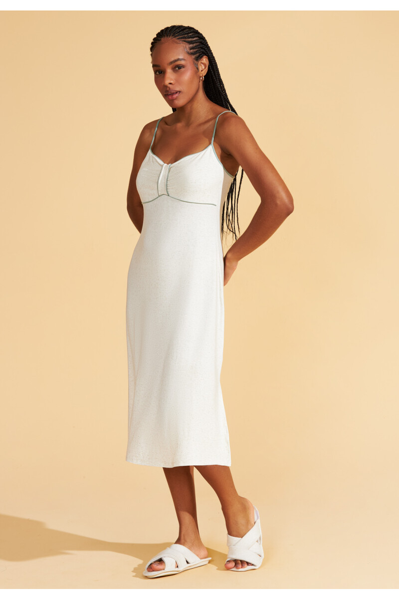 DRESS LARGO MESCLA PALHA-3636