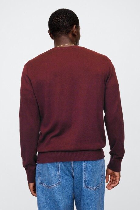 Buzo Algodòn Escote V Hombre Noir Red 796