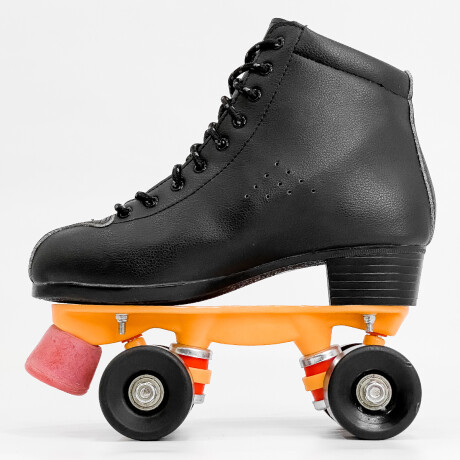 OUTLET - Patín Artístico Bota Negra Ruedas Silicona Freno Goma OUTLET - Patín Artístico Bota Negra Ruedas Silicona Freno Goma