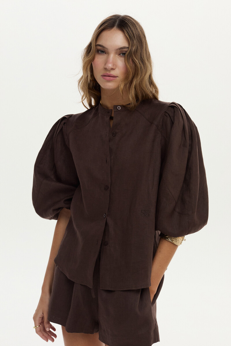 Camisa Eli Chocolate