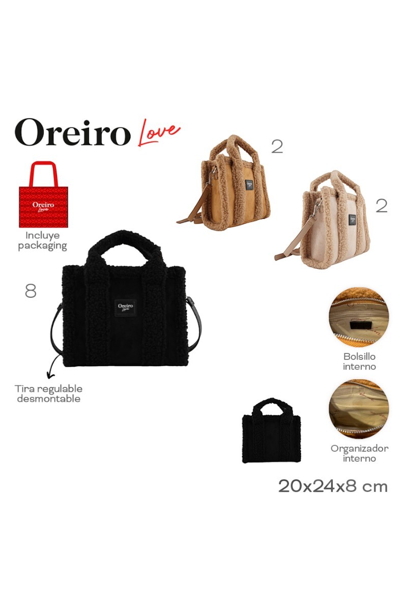 Cartera Las Oreiro Negro