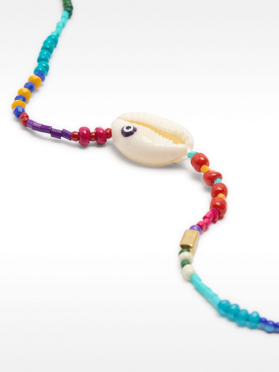 Tobillera Multicolor Con Concha multicolor