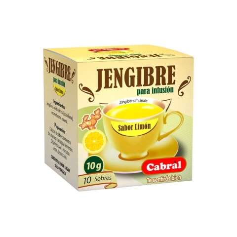 Té Cabral Jengibre Limon 10 Unidades Té Cabral Jengibre Limon 10 Unidades