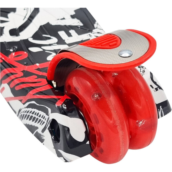 Monopatin Tripatin Scooter Luces Regulable Infantil Niños Variante Diseño Calavera