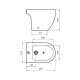 BIDET 1 AGUJERO FONTANA BL LOZA SANITARIA 000
