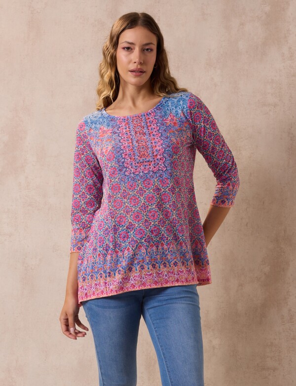 Blusa Printed MULTI/ROSA
