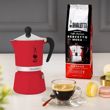 Cafetera Moka Rainbow Roja 130ml Bialetti Cafetera Moka Rainbow Roja 130ml Bialetti
