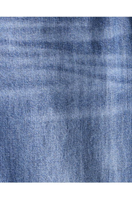 Pantalón jean, forrado, corte recto Sin color