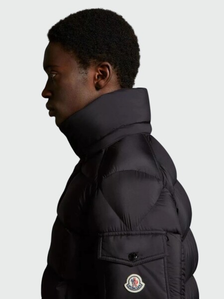 Moncler -Campera rellena de plumas con capucha extraíble, VEZERE Negro