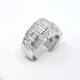 Anillo Platino Y Brillantes Redondos Y Baguette Anillo Platino Y Brillantes Redondos Y Baguette