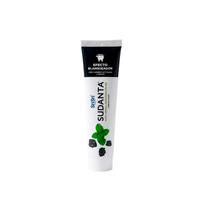 Pasta Dental Carbón Y Menta Sri Sri 100g Sudanta Gel Menta 100g