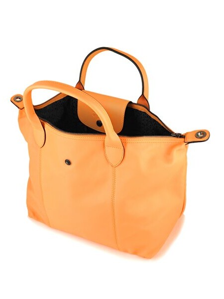 Longchamp -Cartera de cuero plegable, Le pliage cuir Mostaza