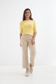 Sweater cuello bote AMARILLO
