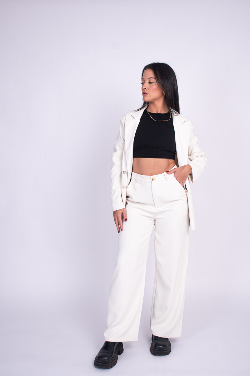 Pantalón de vestir Blanco