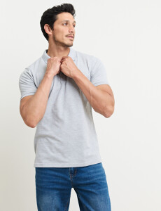 520752 REMERA HARRINGTON LABEL Gris Melange