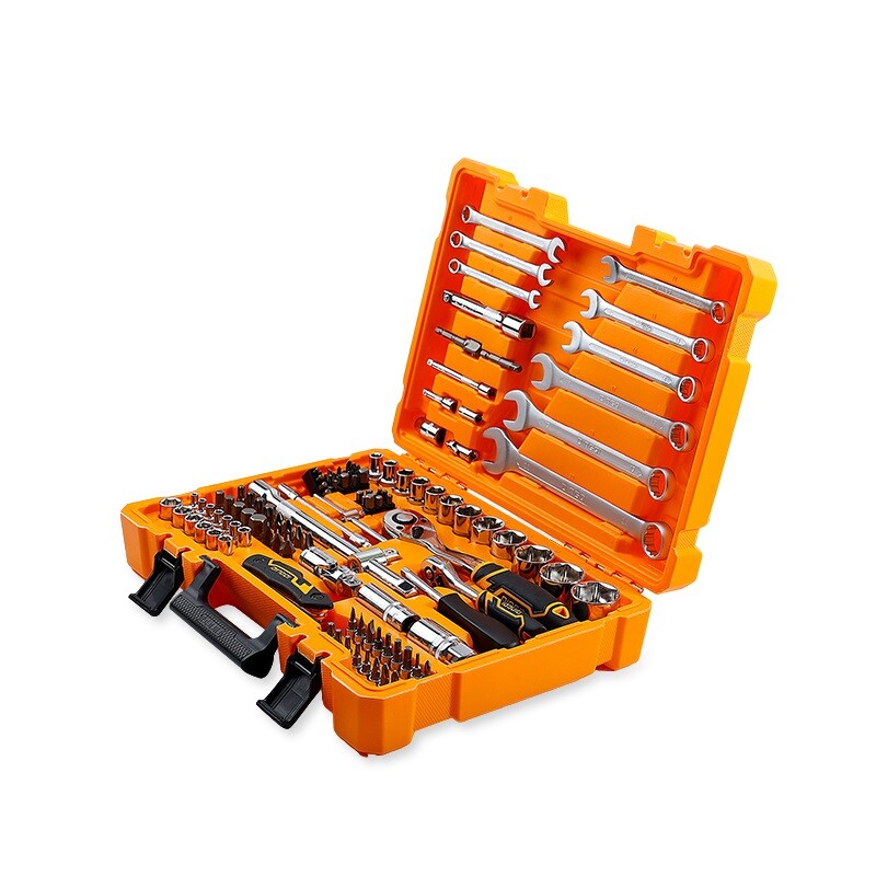 DINGQI JUEGO DE LLAVES & DADOS INDUSTRIAL CR-V 114 PIEZAS + Dingqi Juego De Llaves & Dados Industrial Cr-v 114 Piezas +