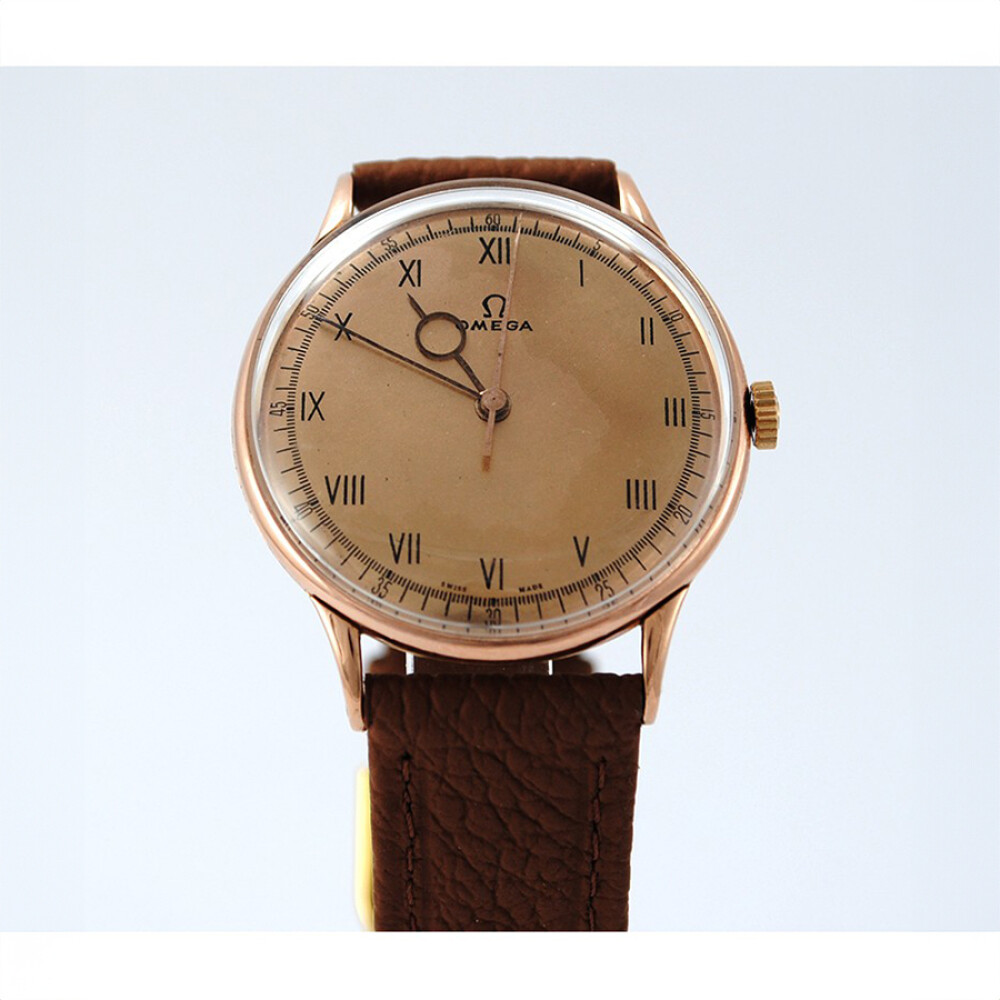 Omega Oro 18K Rosa 35 Mm Movimiento Manual Calibre R17.8 Sc. Año 1942 Omega Oro 18K Rosa 35 Mm Movimiento Manual Calibre R17.8 Sc. Año 1942
