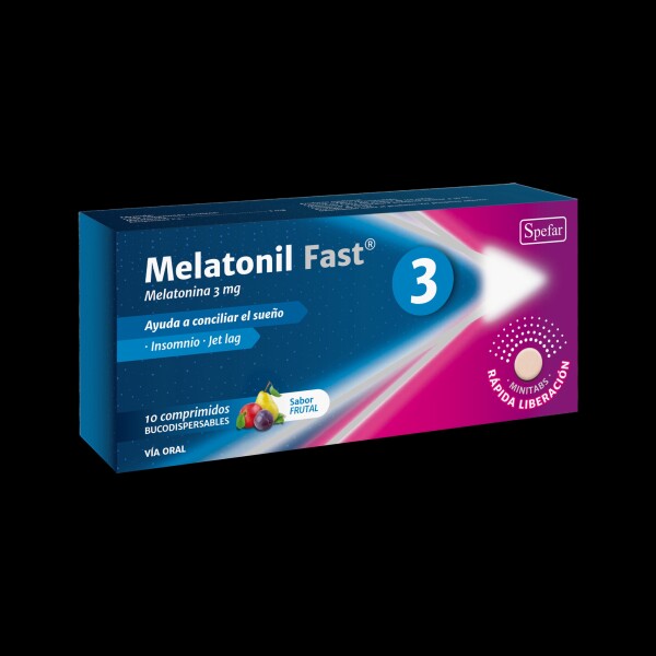 Melatonil Fast 3 mg x 10 comprimidos – Spefar Melatonil Fast 3 mg x 10 comprimidos – Spefar