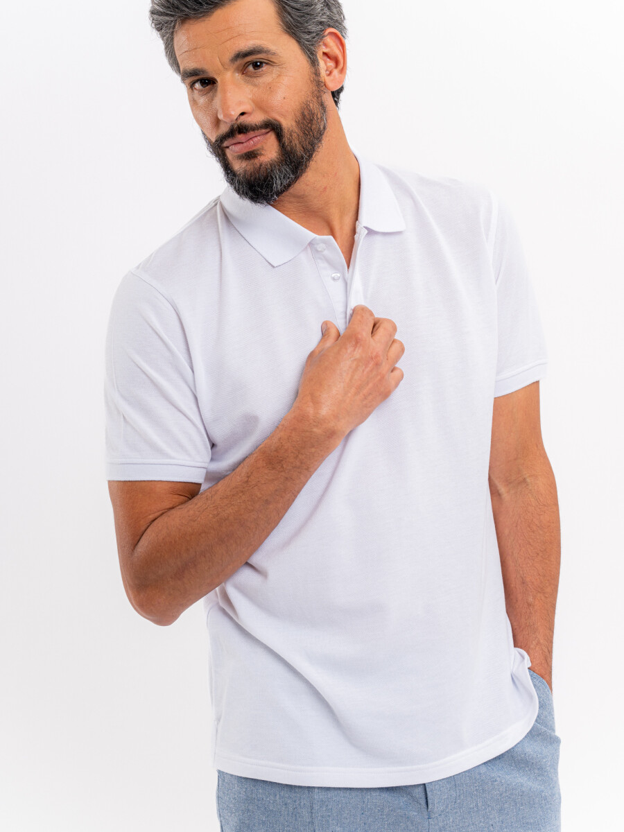 Remera m/c lisa - blanco 