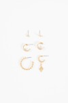 Set earcuff y caravanas dorado