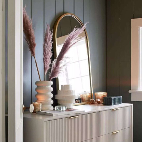 Espejo Arco De Pared Dorado