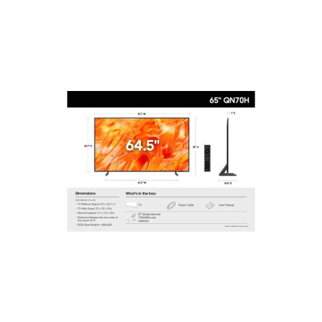 Smart TV Samsung 65'' Neo QLED QN70H 4K Vision AI (2026)