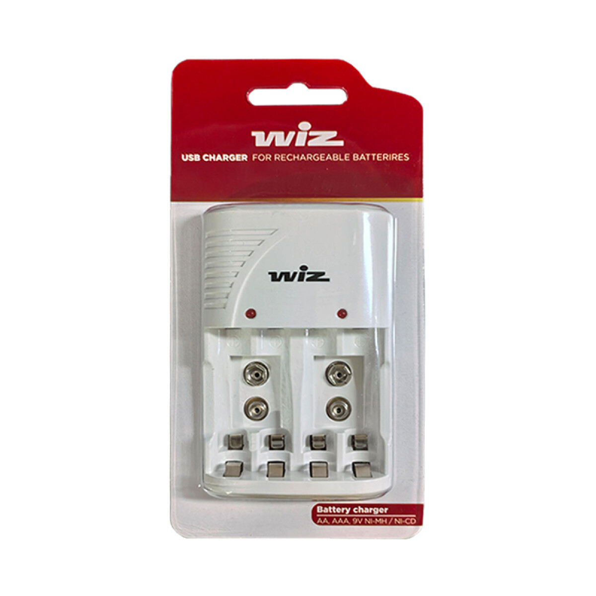 Cargador para pilas AA, AAA, 9v NI-MH / NI-CD - WZ0126 