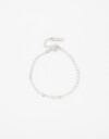 Pulseras Flexibles Metal Pulsera Metal Corazones - Plateado Rodio
