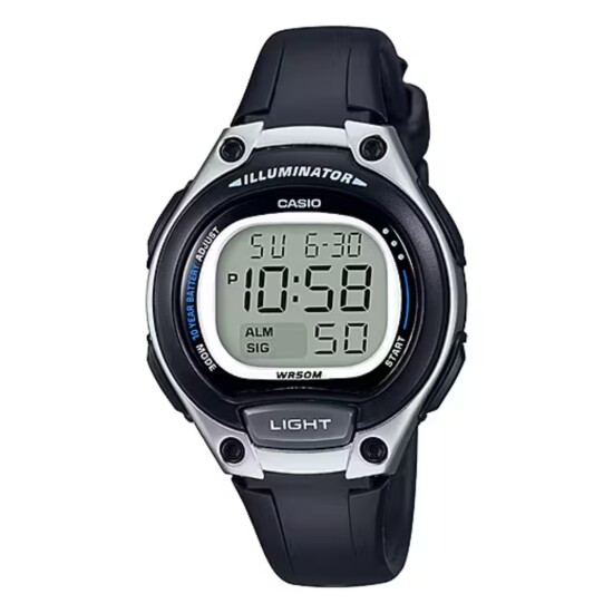 Reloj CASIO LW203-1AVDF Silicona Negro Esfera 34mm 0