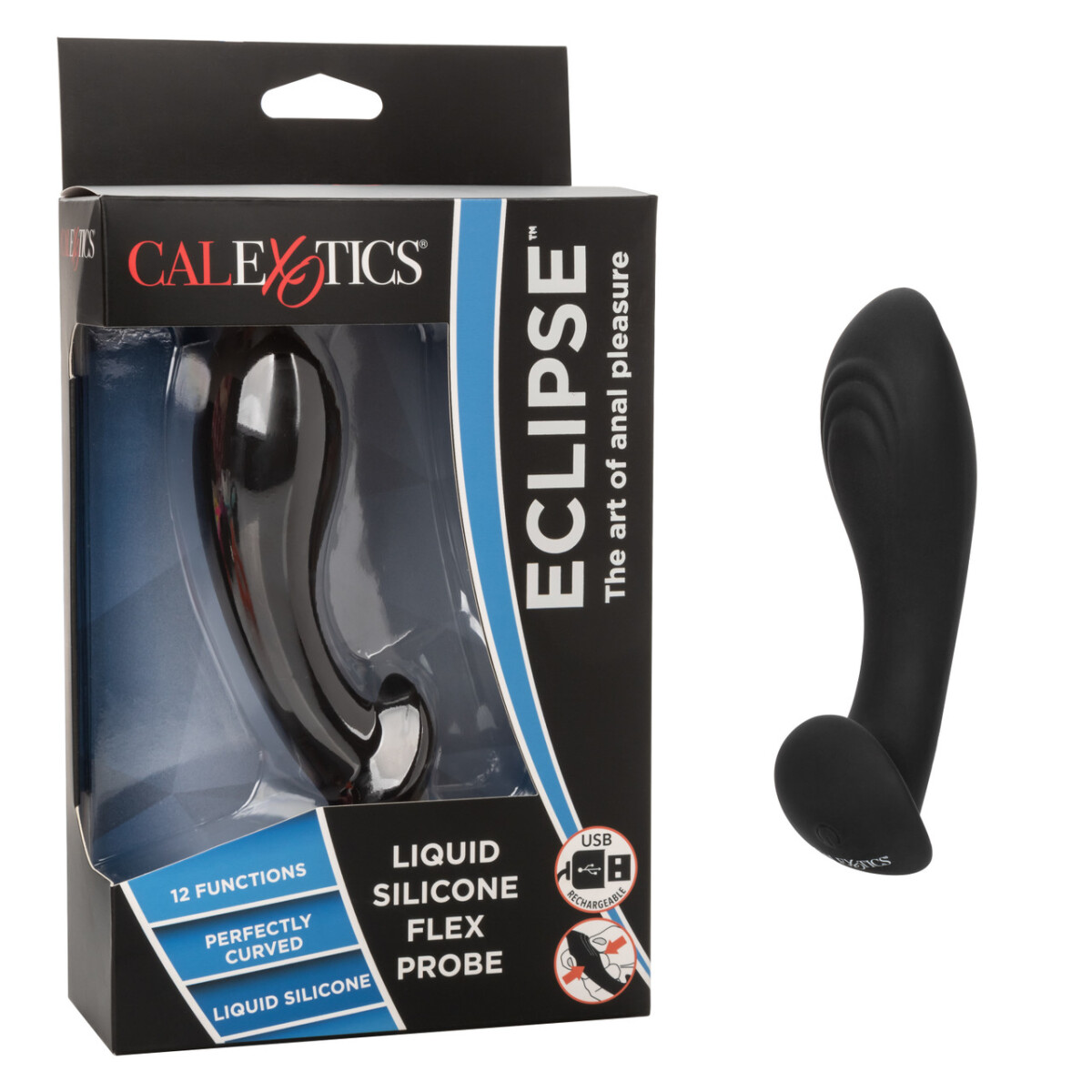 Vibrador Anal Flaxible Silicona Eclipse 