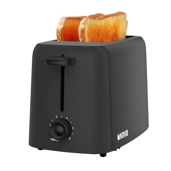 Tostadora Eléctrica 2 Panes Marvo 6 NIveles Tostado 650W Variante Color Negro