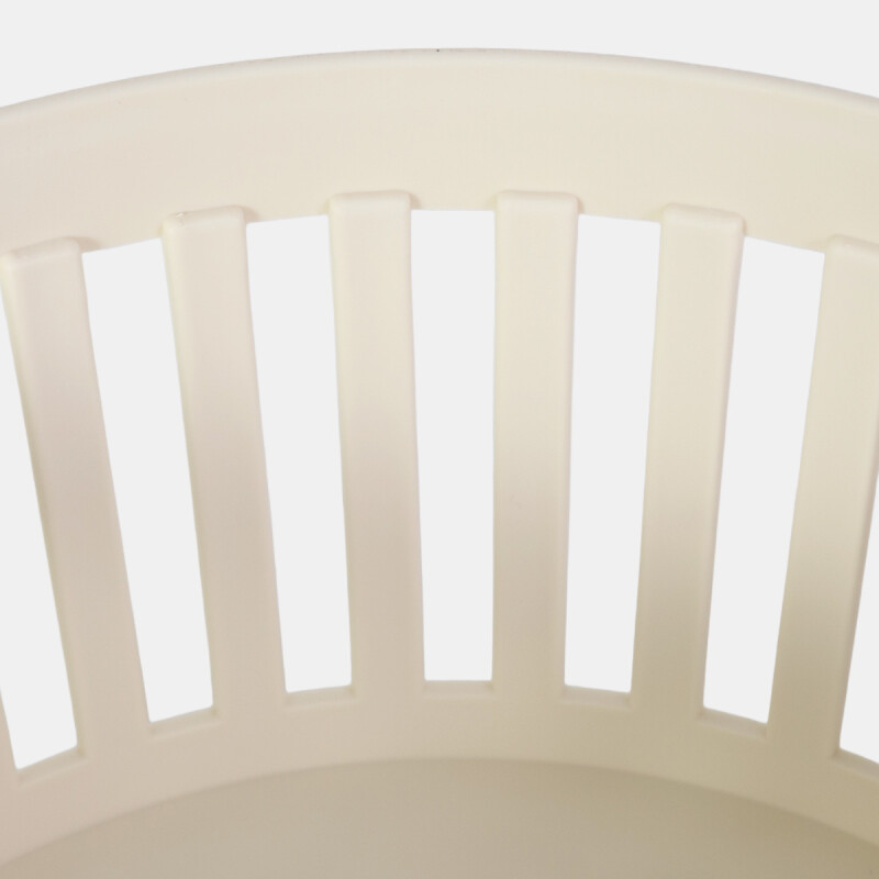 CESTA PLAST MARFIL 22.6X22.6X10CM Unica