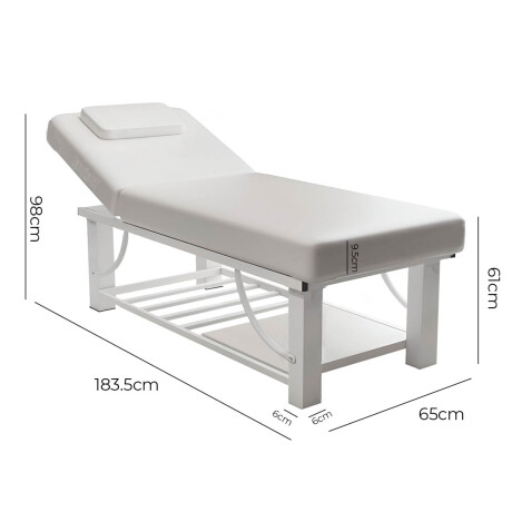 Camilla Para Masajes Profesional Firme Reclinable Blanco