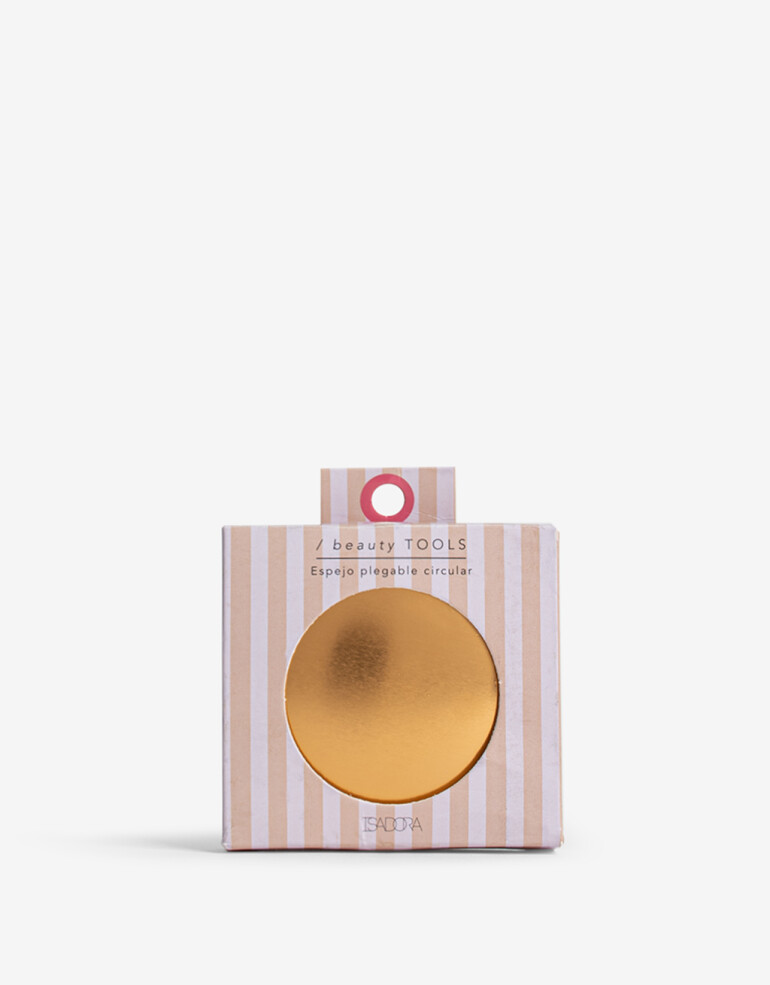 Espejos de cartera Espejo Redondo De Cartera - Rosa Metalizado