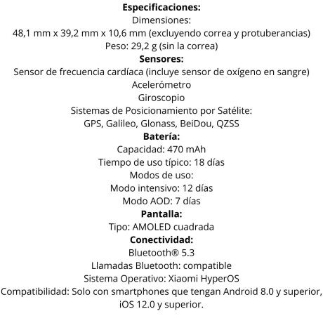 Smartwatch Redmi Watch 5 Lite V01