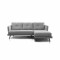Sofá Con Chaise - Triunfo - 3 Cuerpos Gris Chaise Izquierdo