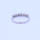 Anillo medio sin fin oro 18k blanco con 7 brillantes engarce 4 puntas. Anillo medio sin fin oro 18k blanco con 7 brillantes engarce 4 puntas.