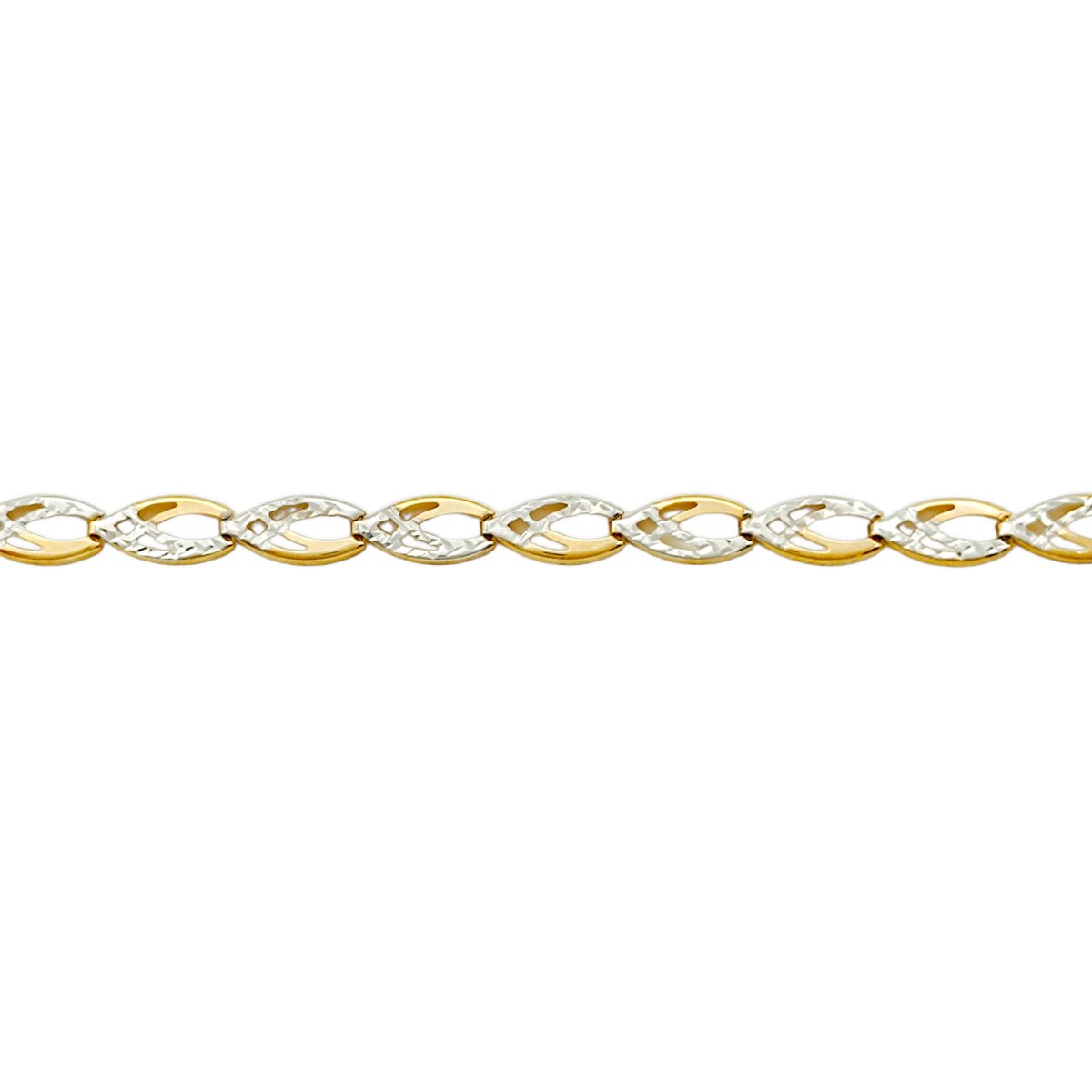 Pulsera Infinito Calado-Oro bajo-Sin Piedra-PU8056 - sinpiedra 