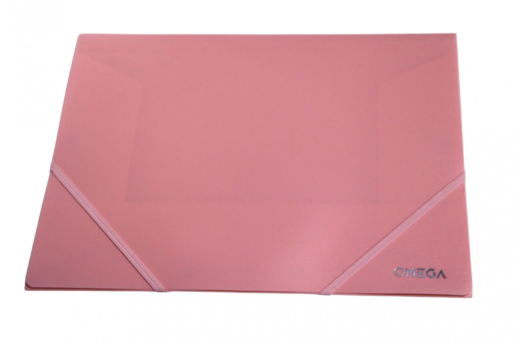 CARPETA OMEGA TAMAÑO A4 DE PLASTICO CON ELASTICO COLOR ROSADO 