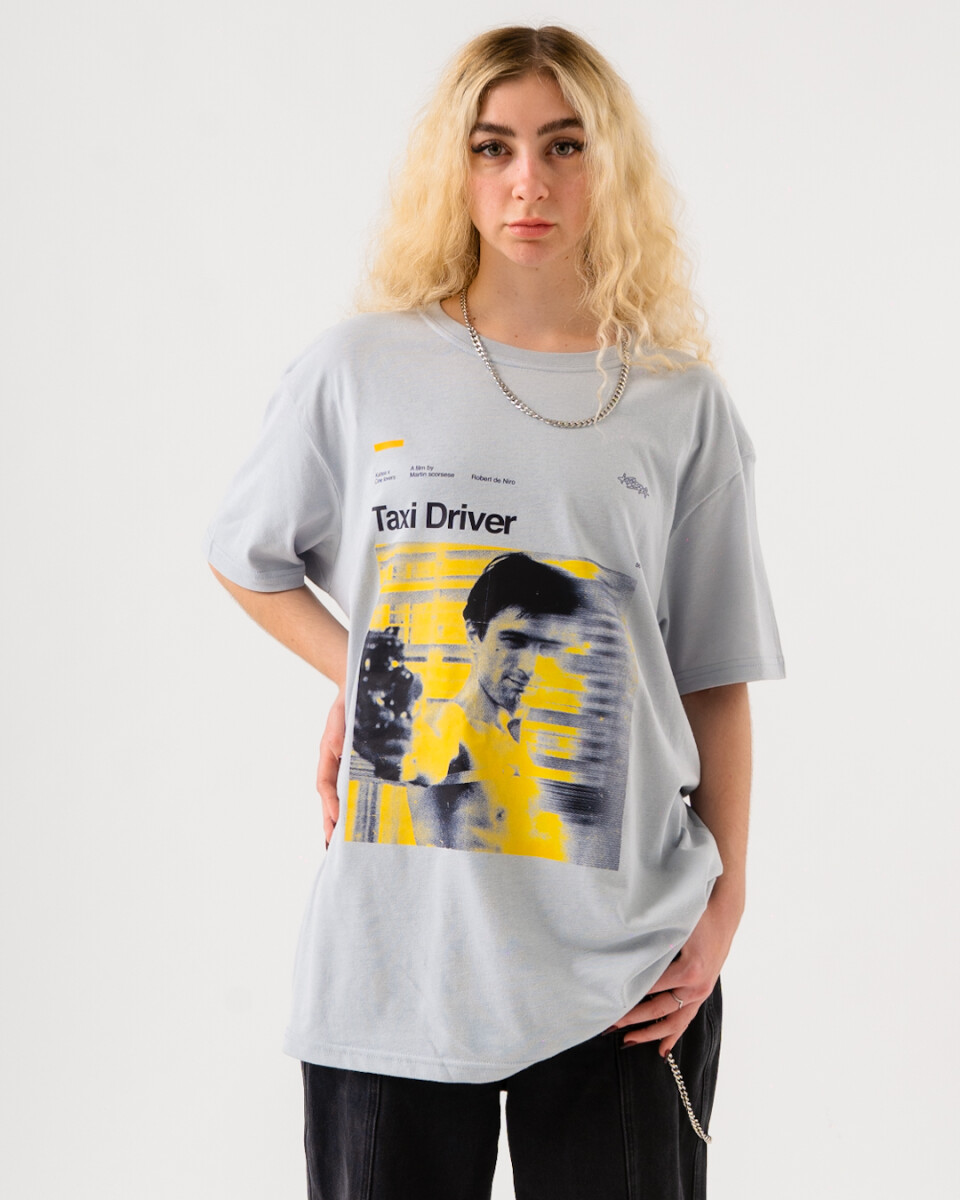 REMERA TAXI DIRVER GRIS 