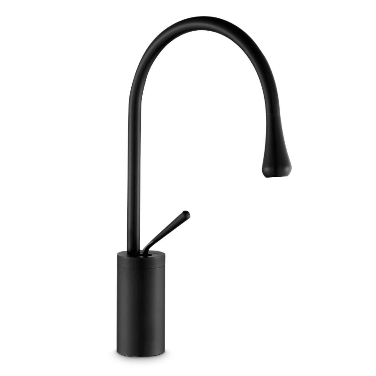 GRIFERIA DE MESADA COCINA MONOCOMANDO NEGRO MATE AQUALIA 