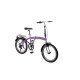Bicicleta Plegable Rodado 20 Shimano Parrilla Violeta