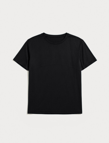 CAMISETA DEPORTIVA DE ALTO RENDIMIENTO NEGRO