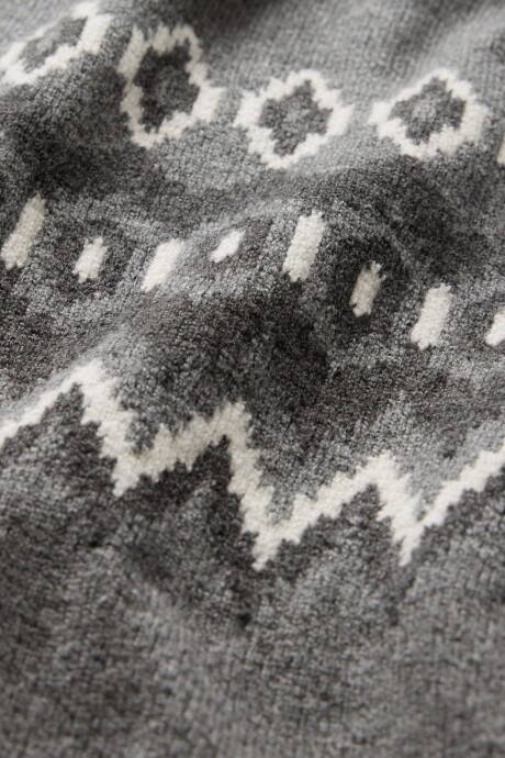 Buzo Fairisle Hombre Heather Grey