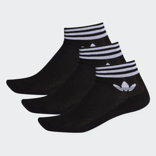 Medias Adidas Trifolio Pack x3 Negro