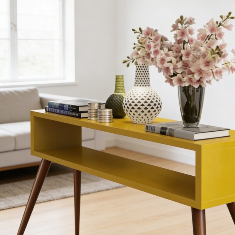 Aparador Moderno Quad 120cm Amarillo